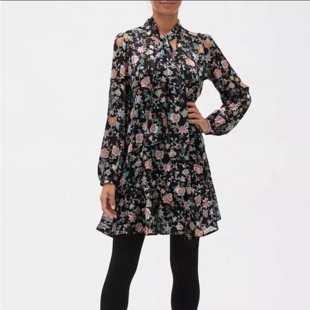 Banana Republic Floral Print Colorful Shift Dress